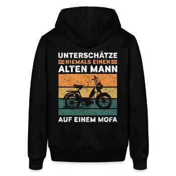 Mofa - Stanley/Stella Unisex Hoodie SOUNDER - Schwarz - Hinten - Alina (178cm)