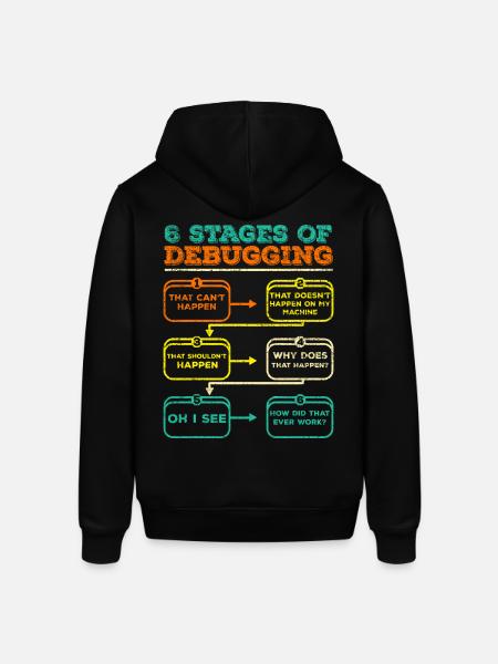 Debugging Programmer Code Funny - Stanley/Stella SOUNDER Unisex Hoodie - black