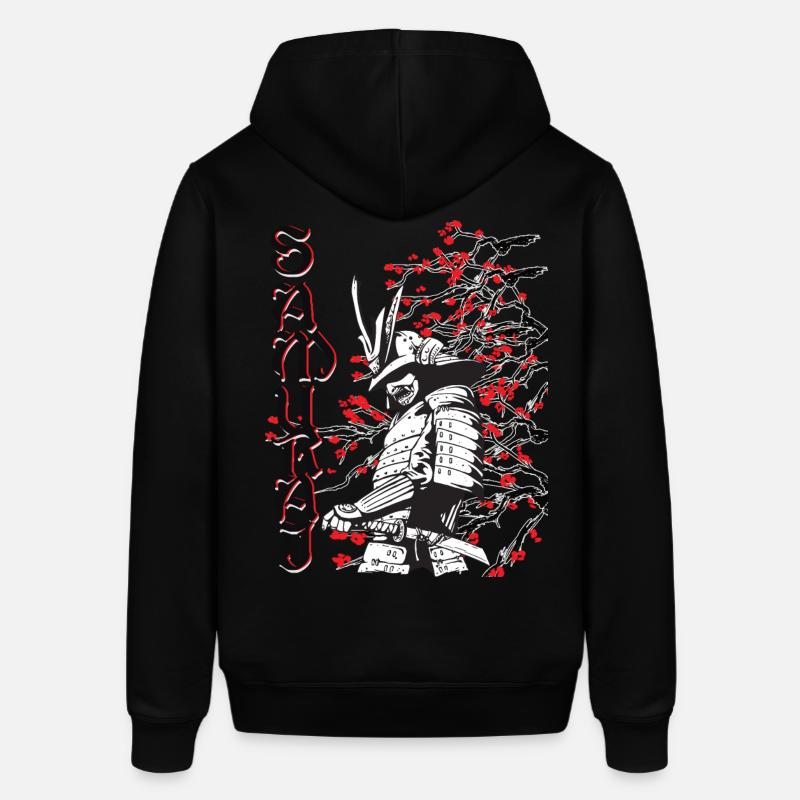 Samouraï aux fleurs de cerisier - Sweat à capuche SOUNDER Stanley/Stella Unisexe - noir