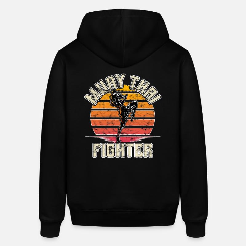 Combattant de Muay Thai - Sweat à capuche SOUNDER Stanley/Stella Unisexe - noir