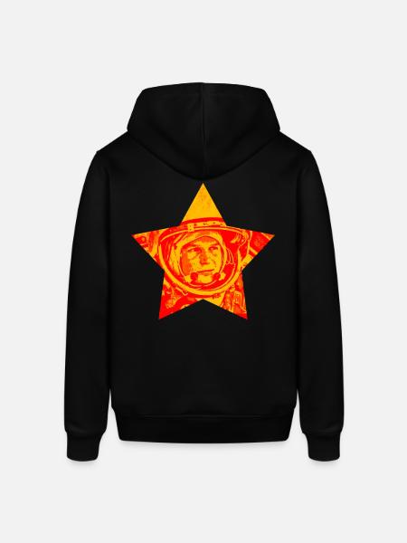 Yuri Gagarin Astronaut - Stanley/Stella SOUNDER Unisex Hoodie - black