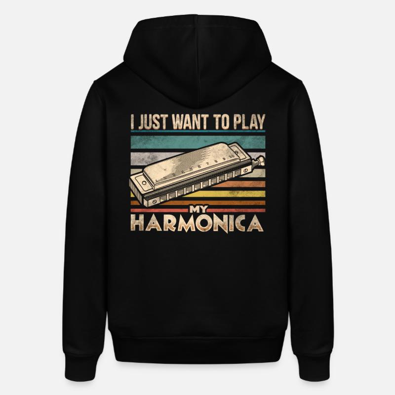 Harmonica - Sweat à capuche SOUNDER Stanley/Stella Unisexe - noir