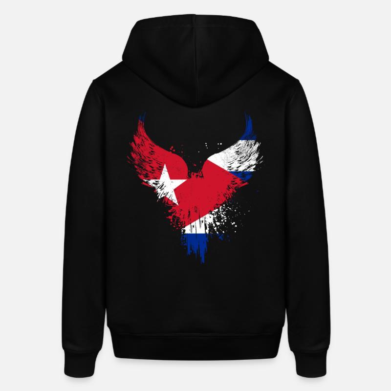 Drapeau de Cuba - Sweat à capuche SOUNDER Stanley/Stella Unisexe - noir