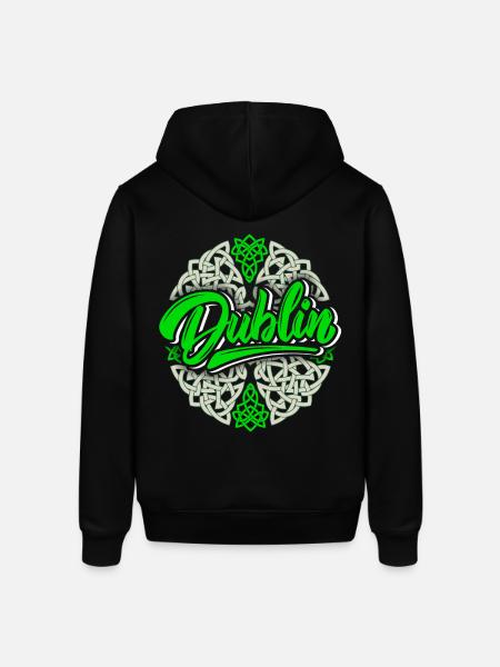 Dublin Dublin-Irland, Dublin logo, Celtic - Stanley/Stella SOUNDER unisex hoodie - sort