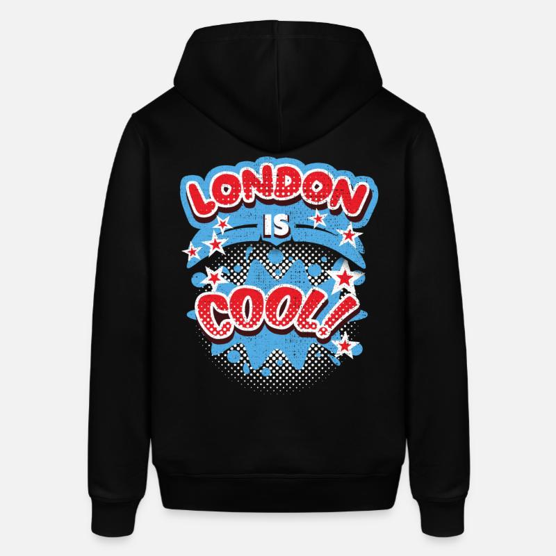 Londres Angleterre, Royaume-Uni Dire Londres-cool - Sweat à capuche SOUNDER Stanley/Stella Unisexe - noir