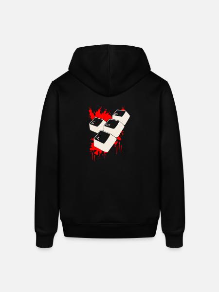 Bloody Gamer WASD - Stanley/Stella SOUNDER Unisex Hoodie - black