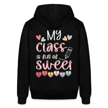 Lehrerin Geschenk - Stanley/Stella Unisex Hoodie SOUNDER - Schwarz - Hinten - Alina (178cm)