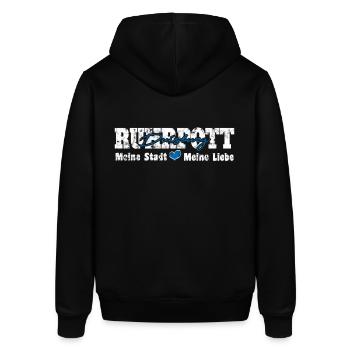 Ruhrpott Duisburg Meine Stadt meine Liebe Herz - Stanley/Stella Unisex Hoodie SOUNDER - Schwarz - Hinten - Alina (178cm)