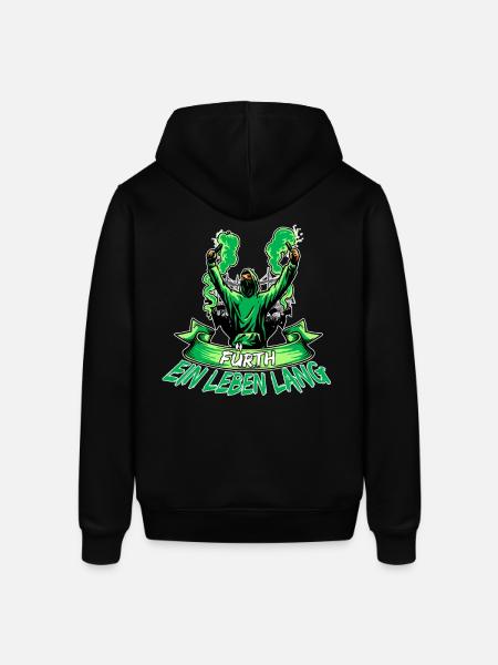 Fürth ein Leben lang - Stanley/Stella Unisex Hoodie SOUNDER - Schwarz