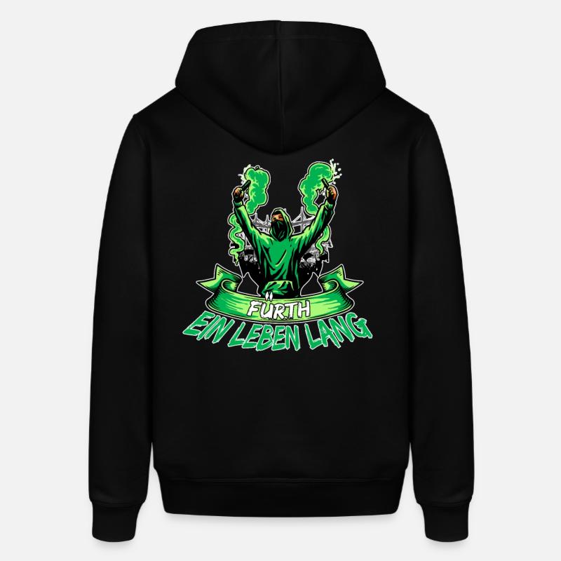 Fürth ein Leben lang - Stanley/Stella Unisex Hoodie SOUNDER - Schwarz