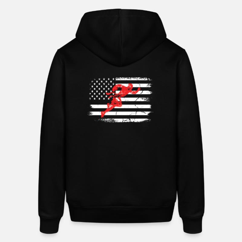 Drapeau Fooball US Flagge - Sweat à capuche SOUNDER Stanley/Stella Unisexe - noir