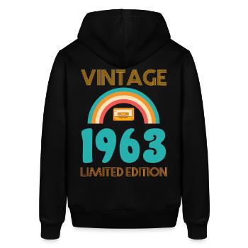 Retro Classic 1963 - Stanley/Stella SOUNDER Unisex Hoodie - black - Back - Alina (178cm)