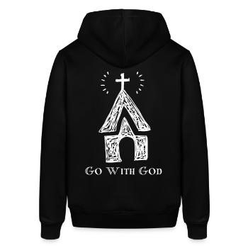 Jesus Christus, Kirche, Glaube christlicher Spruch - Stanley/Stella Unisex Hoodie SOUNDER - Schwarz - Hinten - Alina (178cm)