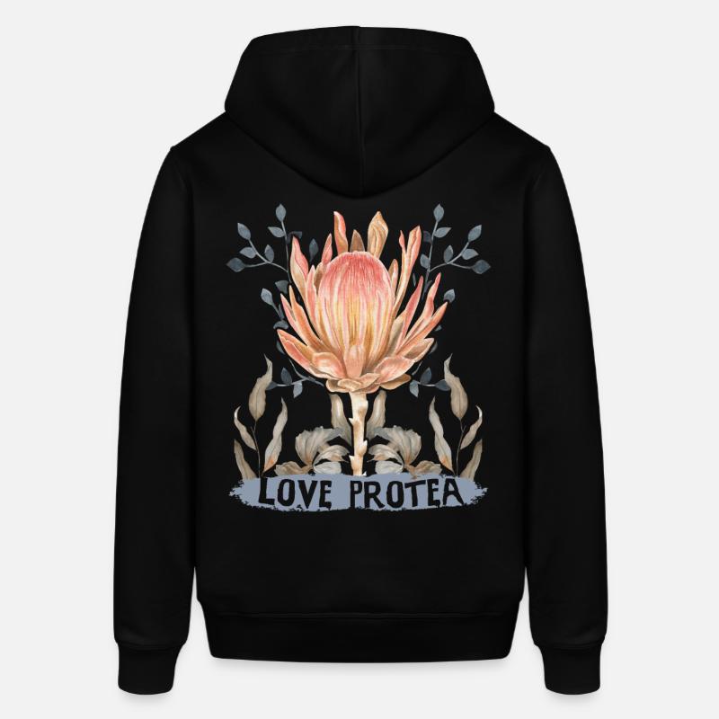 Protea-Flower, Love Protea Dicton botanique - Sweat à capuche SOUNDER Stanley/Stella Unisexe - noir