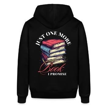 Just One More Book I Promise: Bücherwürmer Design - Stanley/Stella Unisex Hoodie SOUNDER - Schwarz - Hinten - Alina (178cm)