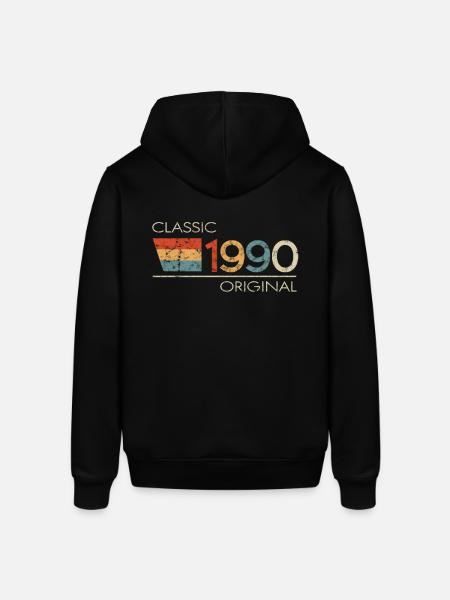 1990 Birthday Classic Original - Stanley/Stella SOUNDER Unisex Hoodie - black