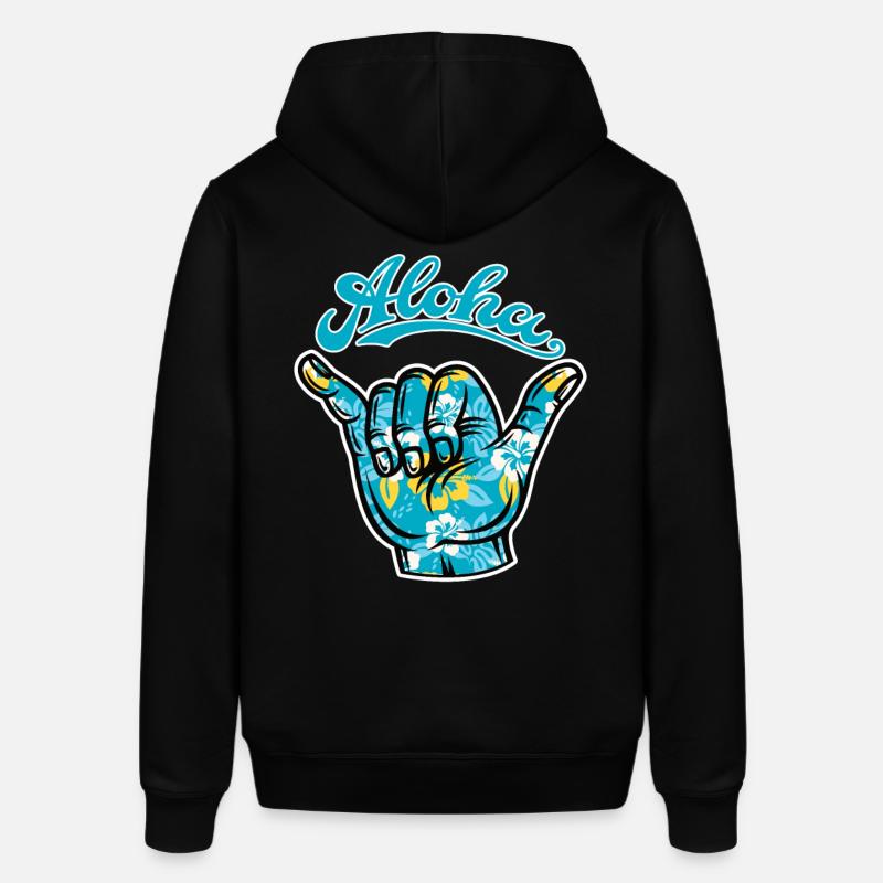 4 Aloha Shaka - Sweat à capuche SOUNDER Stanley/Stella Unisexe - noir