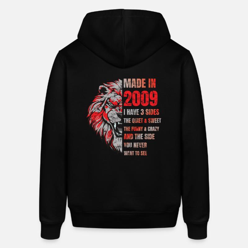 2009 Birthday Lion made in - Sweat à capuche SOUNDER Stanley/Stella Unisexe - noir
