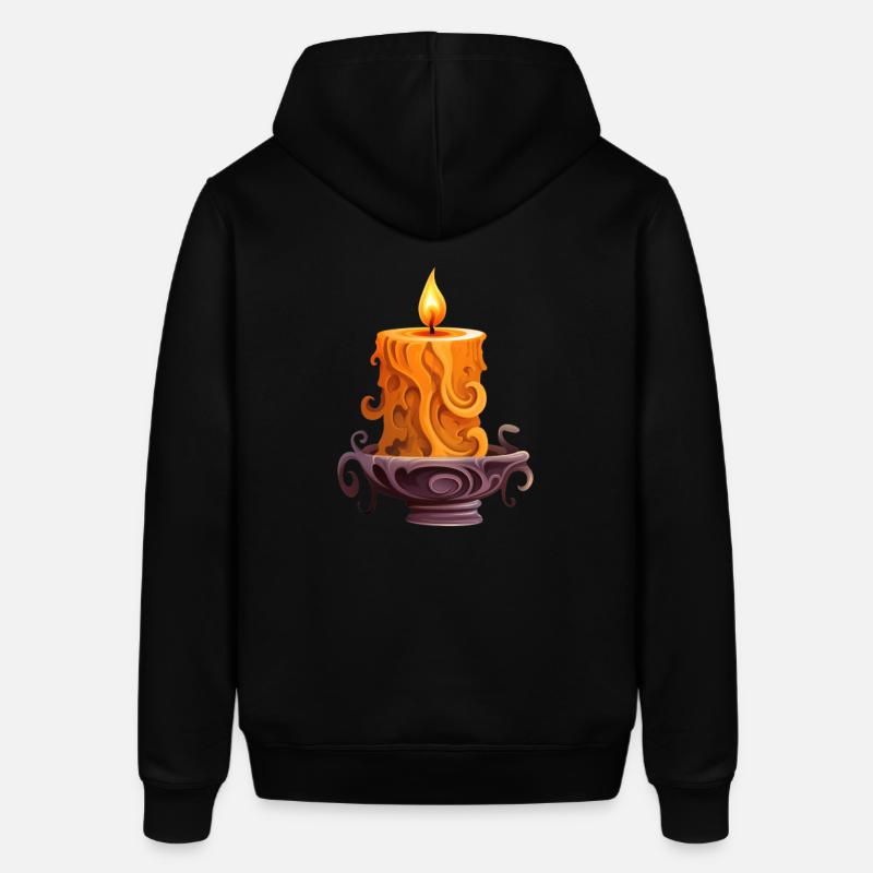 Spooky Candlelight: Halloween Pumpkin Design - Sweat à capuche SOUNDER Stanley/Stella Unisexe - noir
