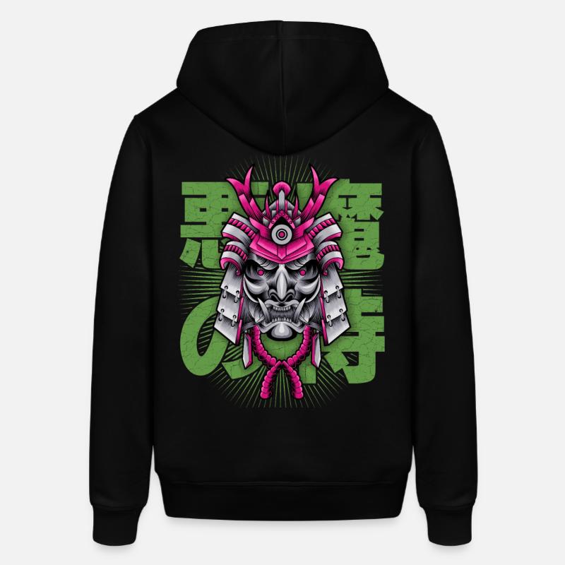 Démon Japonais, Samouraï Oni, Masque - Sweat à capuche SOUNDER Stanley/Stella Unisexe - noir