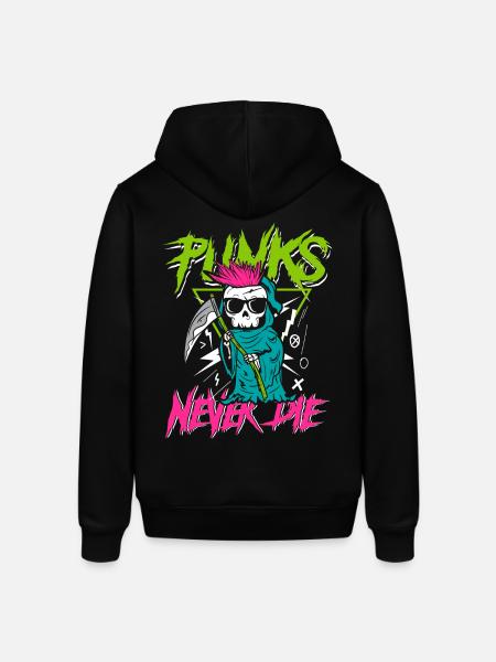 Punks never die | anti establishment skull - Stanley/Stella SOUNDER Unisex Hoodie - black