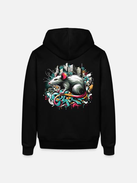 Graffiti Rat: Urban Intelligence - Stanley/Stella SOUNDER Unisex Hoodie - black