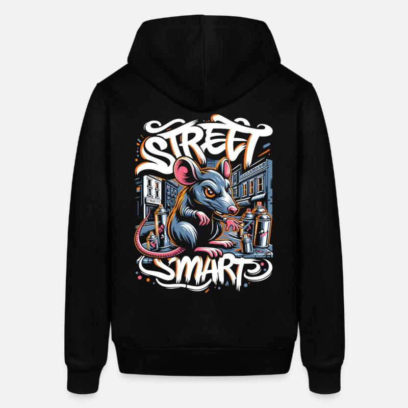 Ratte: Graffiti-Kunst - Stanley/Stella Unisex Hoodie SOUNDER - Schwarz