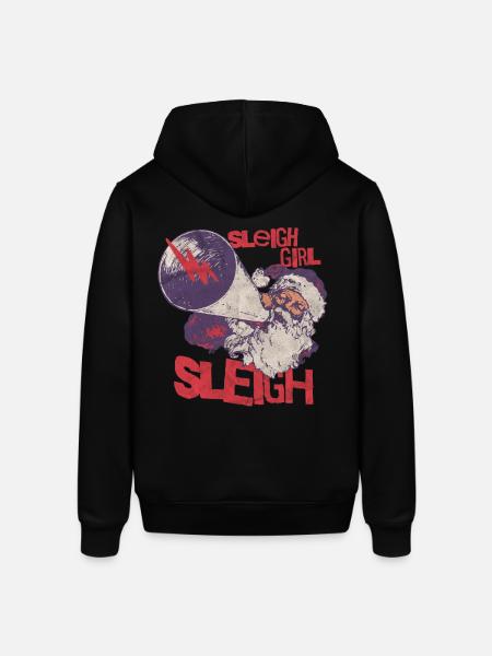 Sleigh Girl Sleigh Funny Ugly Christmas for Women - Stanley/Stella SOUNDER Unisex Hoodie - black