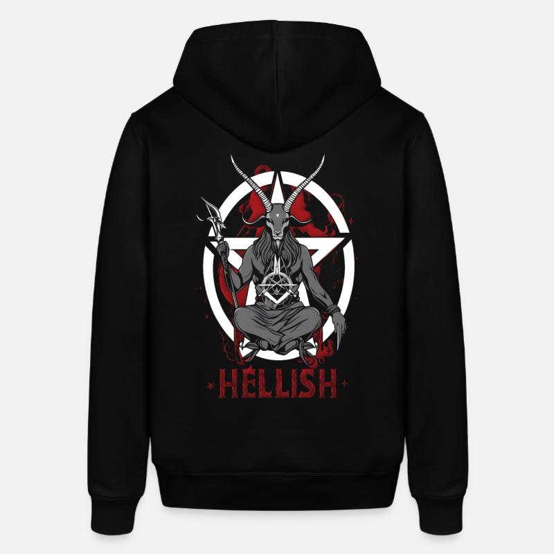 Hellish Satan Baphomet - Stanley/Stella Unisex Hoodie SOUNDER - Schwarz