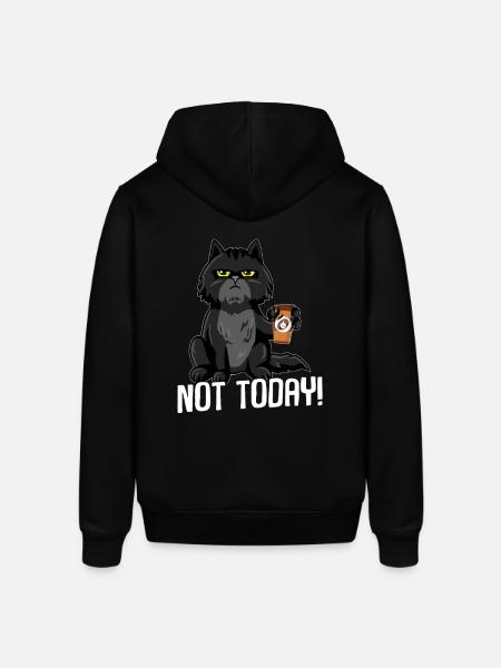 Cat not today BLACK - Stanley/Stella SOUNDER Unisex Hoodie - black