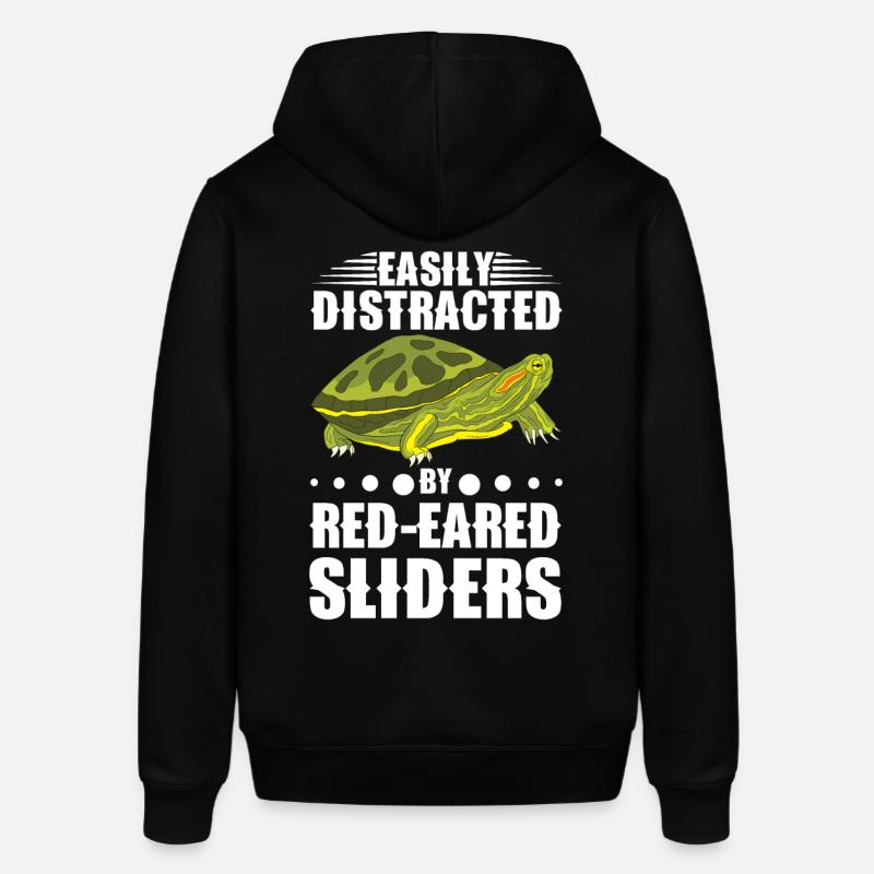 Red-eared Turtle Turtle - Stanley/Stella SOUNDER Unisex Hoodie - black