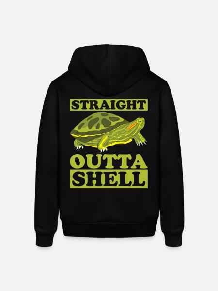 Red-eared Turtle Turtle - Stanley/Stella SOUNDER Unisex Hoodie - black