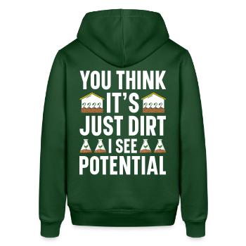 Soil Scientist Agricultural Scientist - Stanley/Stella SOUNDER Unisex Hoodie - bottle green - Back - Alina (178cm)