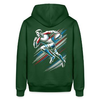 Maillot de fan de rugby - Sweat à capuche SOUNDER Stanley/Stella Unisexe - vert bouteille - Dos - Alina (178cm)