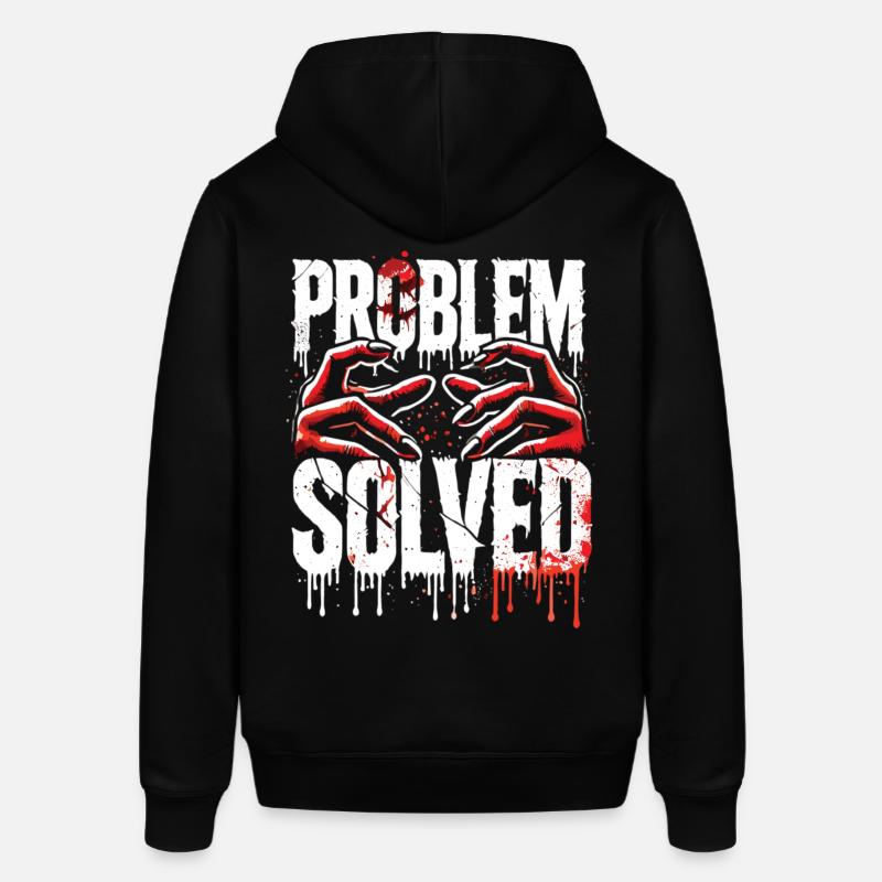 Shocking Solution - Problem Solved - Stanley/Stella SOUNDER Unisex Hoodie - black