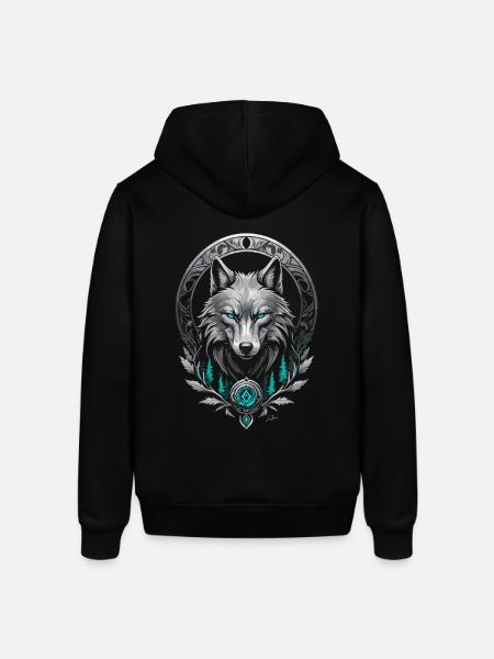 Medieval Arctic Wolf - Stanley/Stella SOUNDER Unisex Hoodie - black