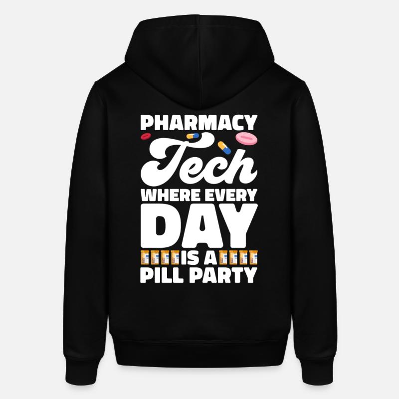 Assistant pharmaceutique Technicien en pharmacie - Sweat à capuche SOUNDER Stanley/Stella Unisexe - noir