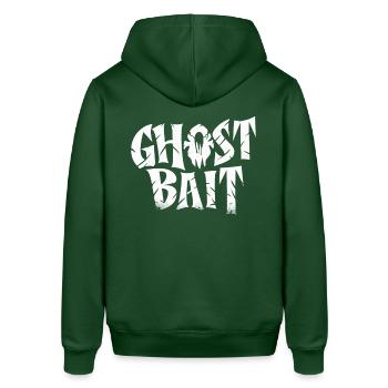 Appât fantôme Texte effrayant | Motif d’appât fantôme - Sweat à capuche SOUNDER Stanley/Stella Unisexe - vert bouteille - Dos - Alina (178cm)