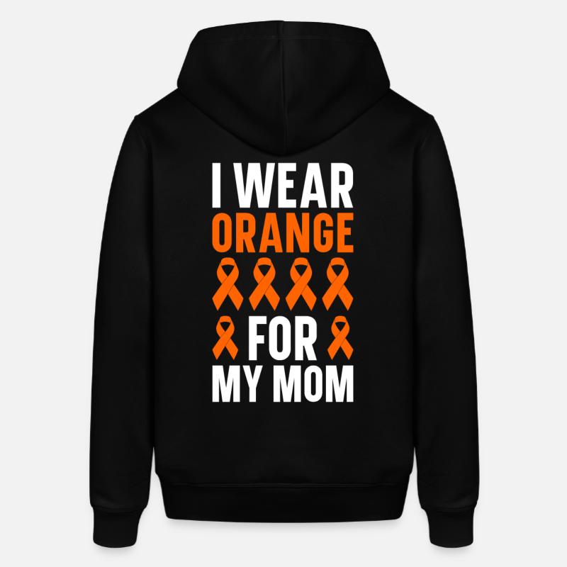 orangeLeukämie Bewusstsein Blutkrebs Bekämpfung - Stanley/Stella Unisex Hoodie SOUNDER - Schwarz