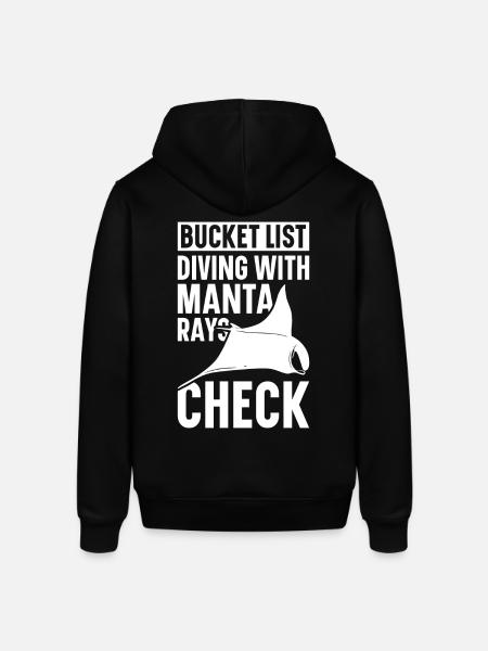 Manta Ray Elsker Havdyr Devil Ray - Stanley/Stella SOUNDER unisex hoodie - sort
