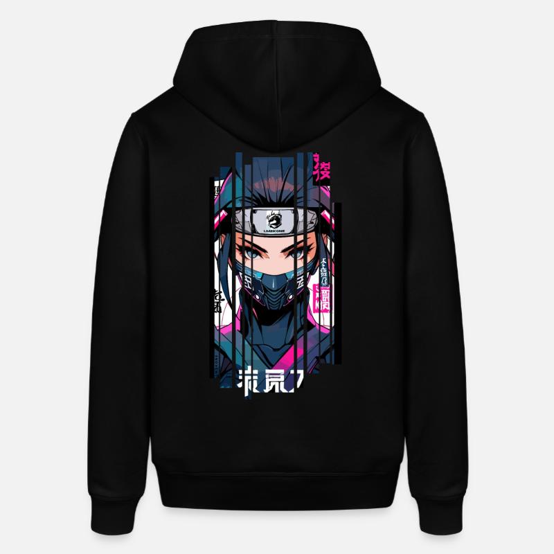 Cyborg ninja kanji - Sweat à capuche SOUNDER Stanley/Stella Unisexe - noir