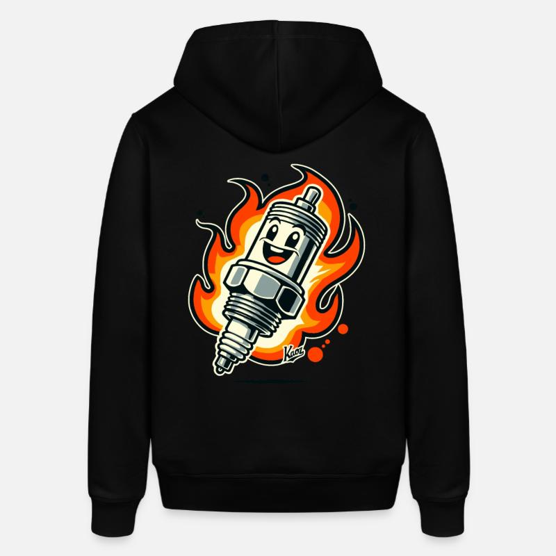 Bougie d’allumage joyeuse en feu - Sweat à capuche SOUNDER Stanley/Stella Unisexe - noir