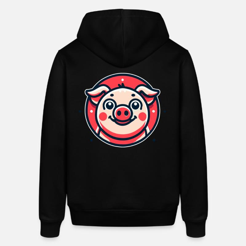 Drôle de petit cochon - Sweat à capuche SOUNDER Stanley/Stella Unisexe - noir