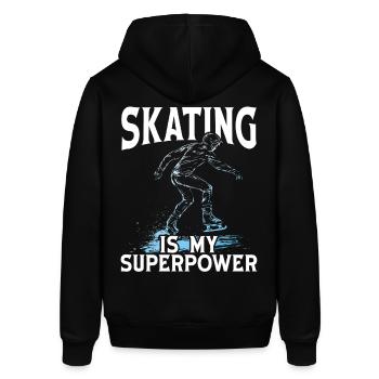 Schlittschuhläufer Schlittschuhlaufen Schlittschuh - Stanley/Stella Unisex Hoodie SOUNDER - Schwarz - Hinten - Alina (178cm)