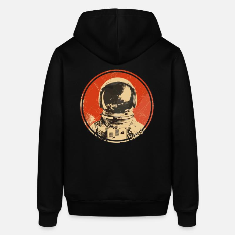 Conception spatiale rétro astronaute - Sweat à capuche SOUNDER Stanley/Stella Unisexe - noir