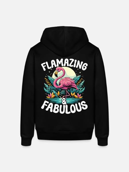 Flamazing & Fabulous! Flamingo - Stanley/Stella SOUNDER Unisex Hoodie - black