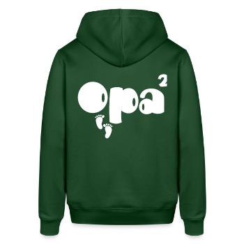 Idée cadeau opa twins - Sweat à capuche SOUNDER Stanley/Stella Unisexe - vert bouteille - Dos - Alina (178cm)