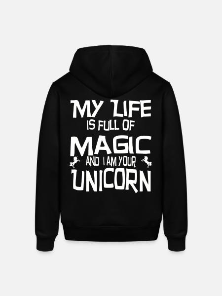 Licorne magique - Sweat à capuche SOUNDER Stanley/Stella Unisexe - noir