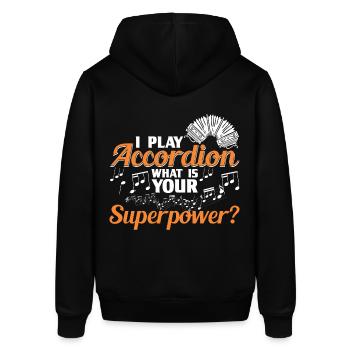 Akkordeon Polka Ziehharmonika Quetschkommode - Stanley/Stella Unisex Hoodie SOUNDER - Schwarz - Hinten - Alina (178cm)