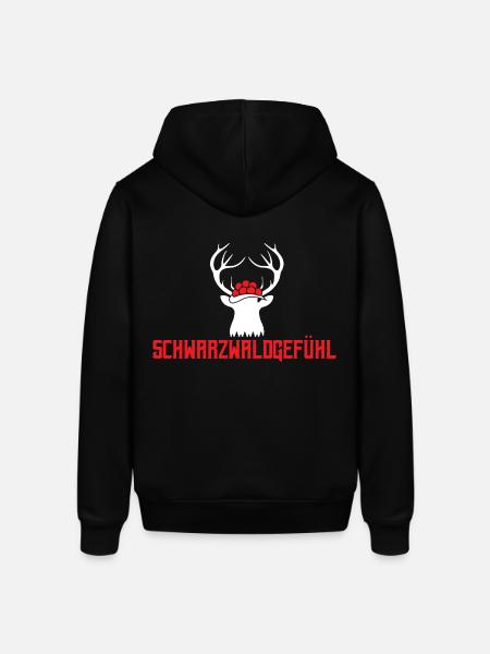 Schwarzwald Gefühl Hirschgeweih - Stanley/Stella Unisex Hoodie SOUNDER - Schwarz